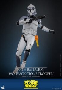 Figura de 104th Battalion Wolfpack Clone Trooper 1/6 en Star Wars: The Clone Wars por Hot Toys - Imagen 4
