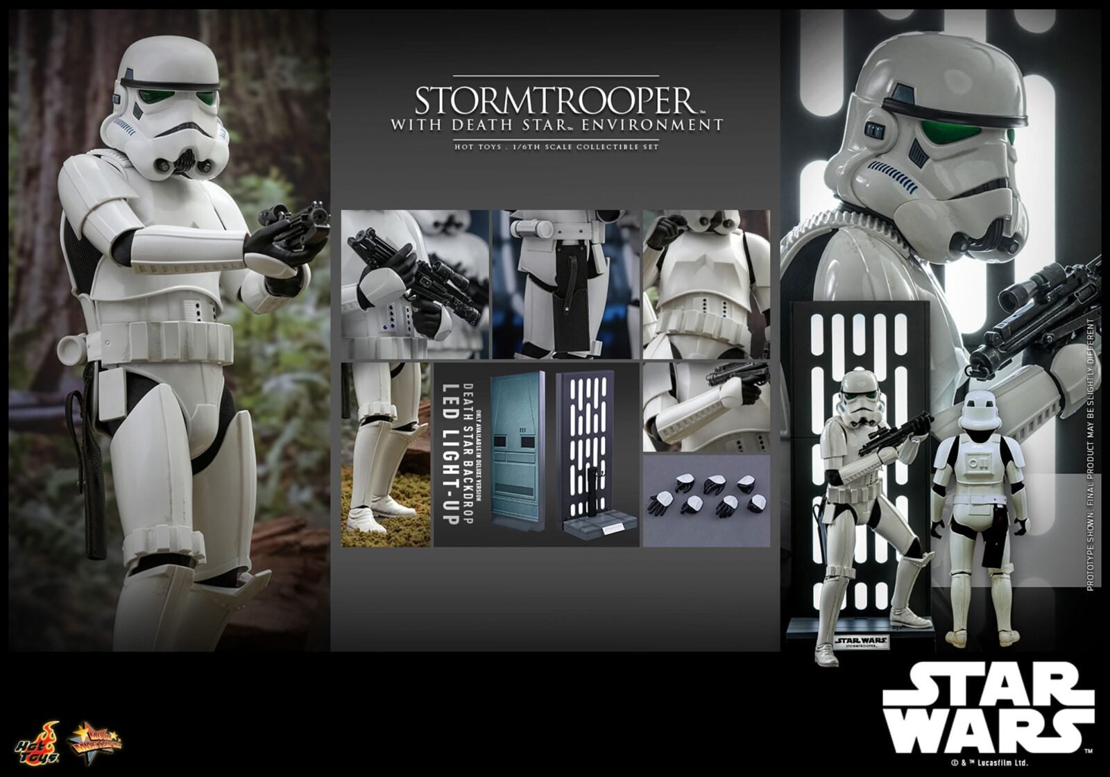 Figura de Soldado Imperial con Escenario de la Estrella de la Muerte en Star Wars por Hot Toys - Imagen 14