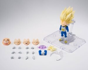 Figura de Super Saiyan 3 Vegeta S.H. Figuarts en Dragon Ball por Bandai Tamashii Nations - Imagen 2