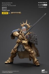 Figura de Hendrick The Silver Wolf en Stormcast Eternals: The Blacktalons de Warhammer Age of Sigmar por Joy Toy - Imagen 7