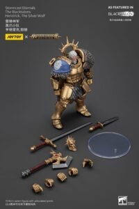 Figura de Hendrick The Silver Wolf en Stormcast Eternals: The Blacktalons de Warhammer Age of Sigmar por Joy Toy - Imagen 9
