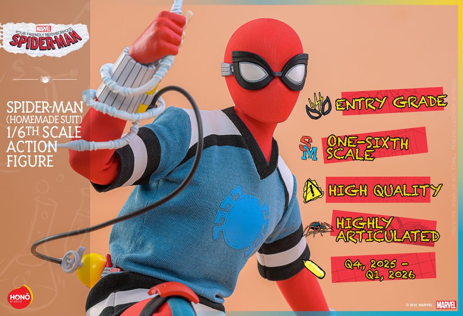 Figura de Spider-Man (Homemade Suit) en Tu amigo y vecino Spider-Man por Hono Studio - Imagen 15
