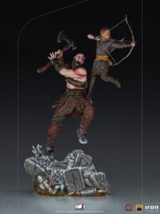 Estatua de Kratos & Atreus en God of War por Iron Studios - Imagen 2