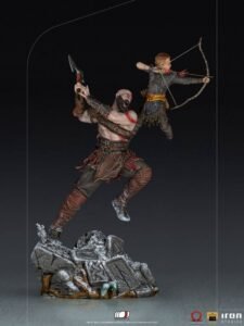 Estatua de Kratos & Atreus en God of War por Iron Studios - Imagen 3