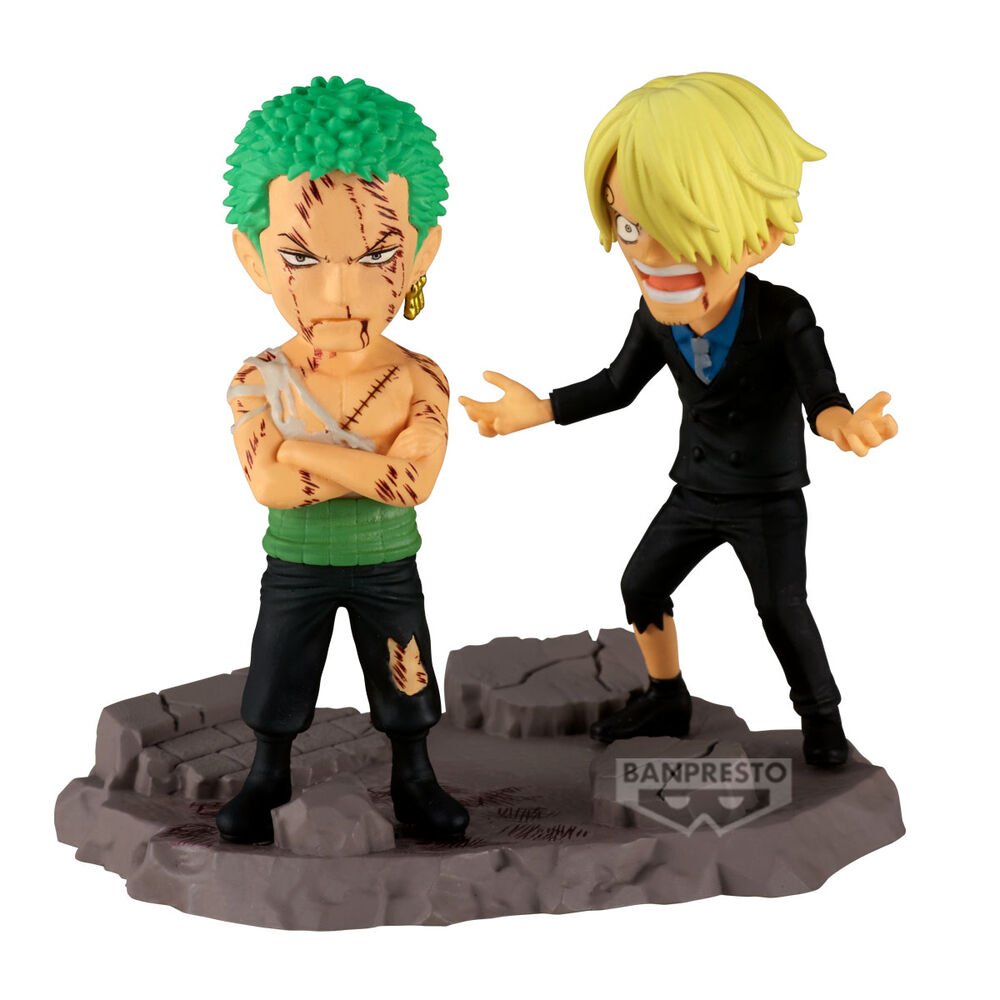 Figura de Roronoa Zoro y Sanji en One Piece por Banpresto