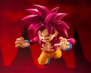 Figura S.H.Figuarts de Super Saiyan Level 4 Son Goku (mini) en Dragon Ball Daima por Bandai Tamashii Nations - Imagen 3