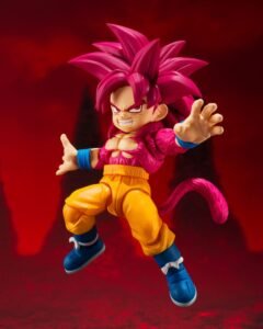 Figura S.H.Figuarts de Super Saiyan Level 4 Son Goku (mini) en Dragon Ball Daima por Bandai Tamashii Nations - Imagen 4