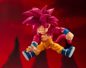 Figura S.H.Figuarts de Super Saiyan Level 4 Son Goku (mini) en Dragon Ball Daima por Bandai Tamashii Nations - Imagen 5
