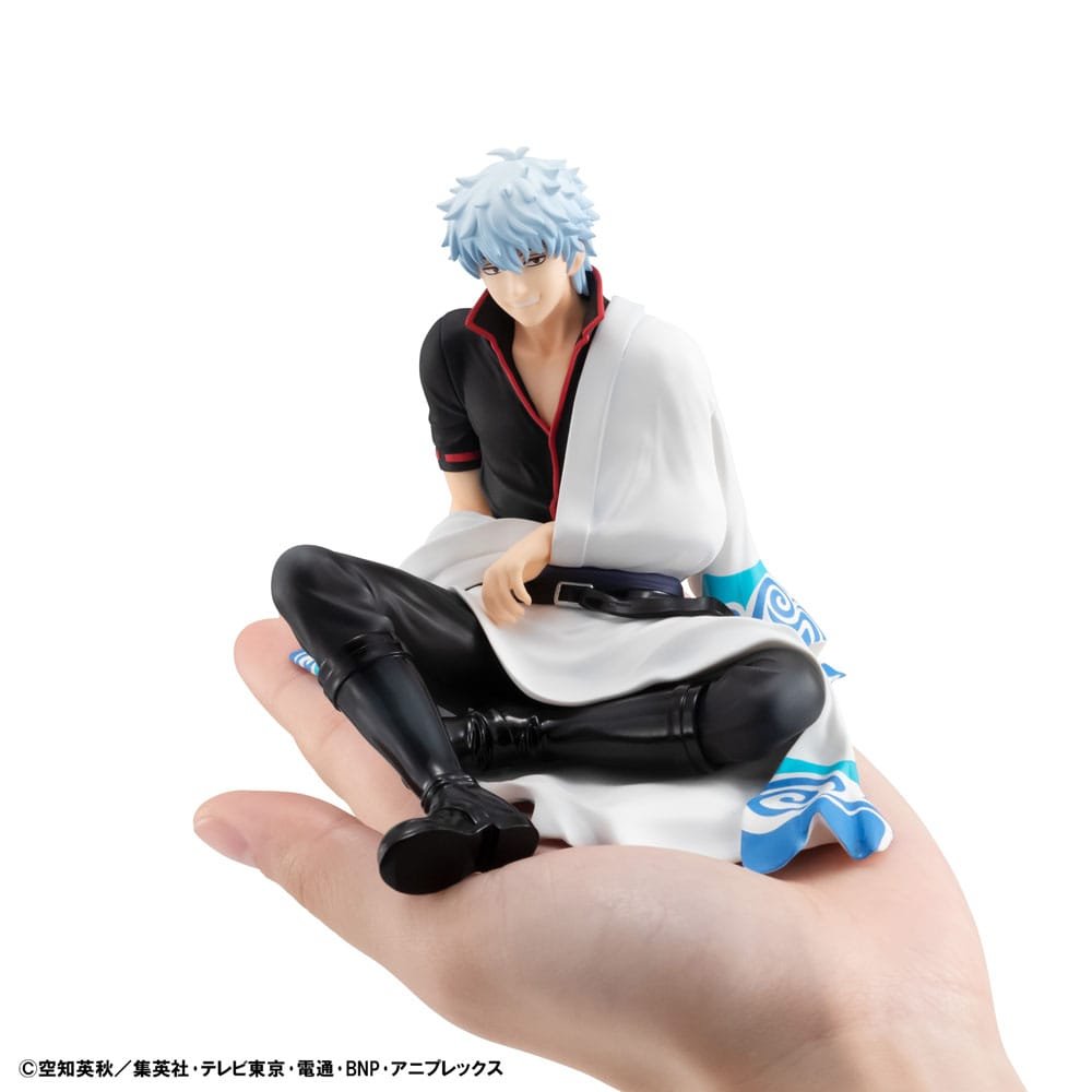 Estatua G.E.M. Series Palm Size de Gintoki Sakata en Gintama por MegaHouse - Imagen 2