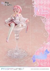 Estatua PVC 1/7 Prisma Wing Glass Edition de Ram en Re:Zero por Prime 1 Studio - Imagen 6