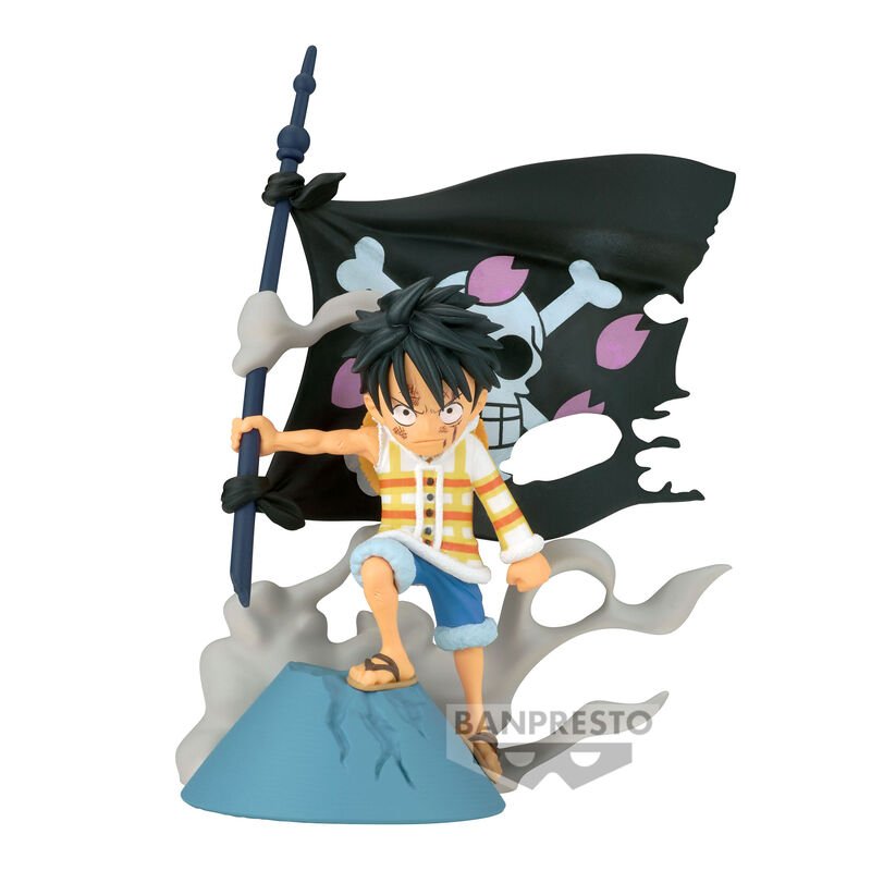 Figura World Collectable Log Stories de Monkey D. Luffy en One Piece por Banpresto