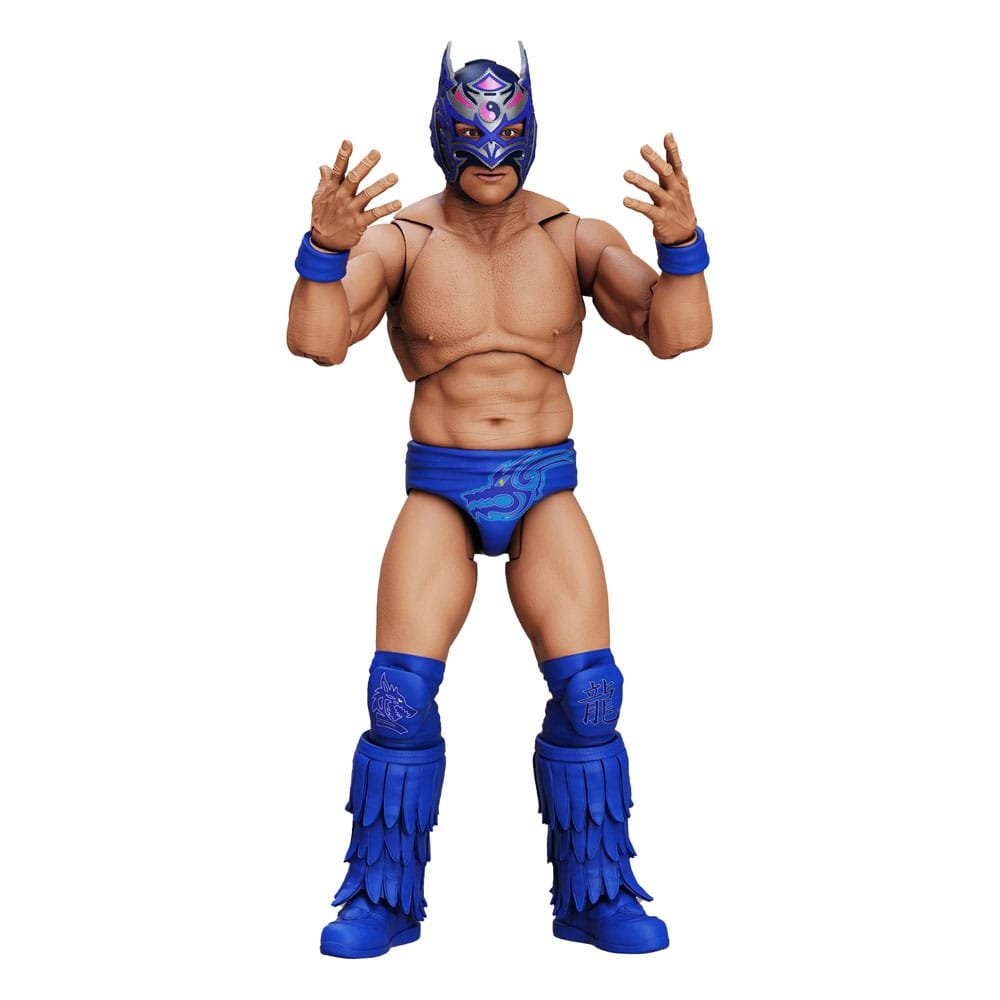 Figura articulada de Dragon Lee en Legends of Lucha Libre por Boss Fight Studio