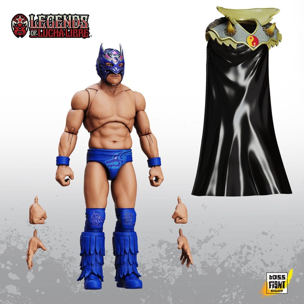 Figura articulada de Dragon Lee en Legends of Lucha Libre por Boss Fight Studio - Imagen 2