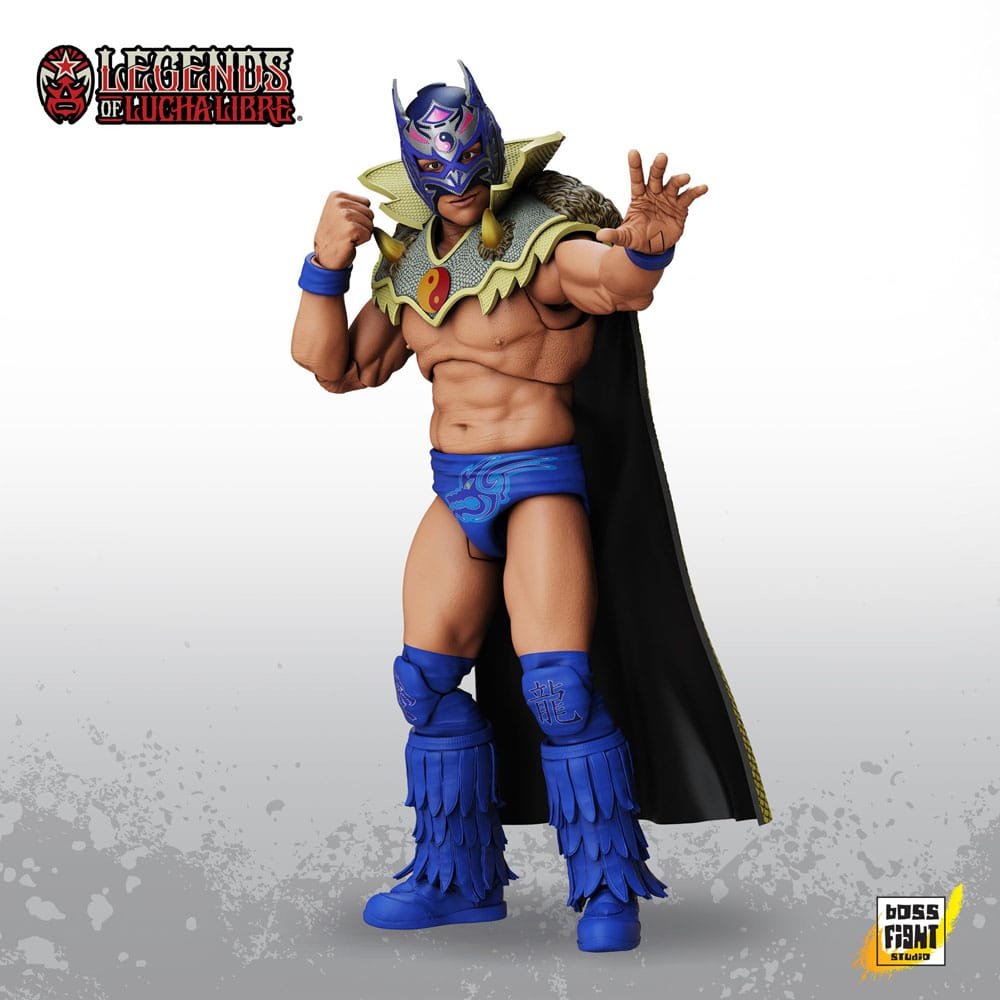 Figura articulada de Dragon Lee en Legends of Lucha Libre por Boss Fight Studio - Imagen 3