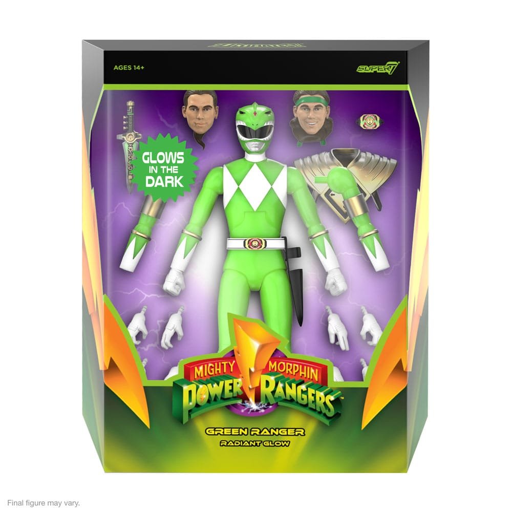 Figura Ultimates Glow de Green Ranger en Power Rangers por Super7 - Imagen 3