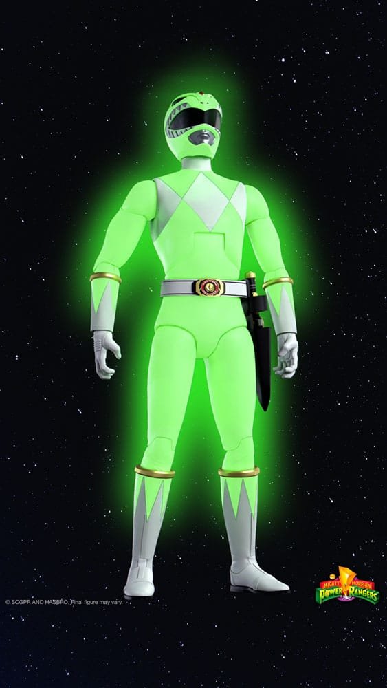 Figura Ultimates Glow de Green Ranger en Power Rangers por Super7 - Imagen 5