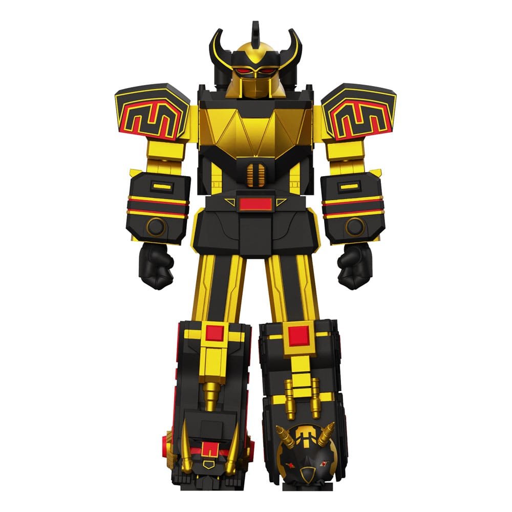 Figura Ultimates Black/Gold de Megazord en Power Rangers por Super7