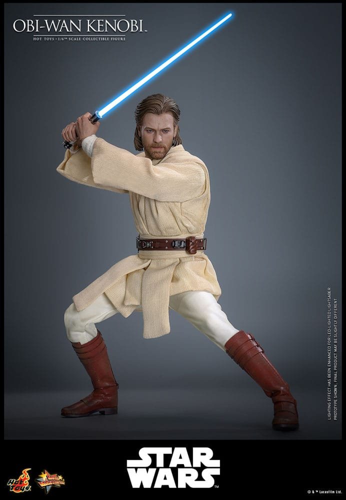 Figura articulada 1/6 de Obi-Wan Kenobi en Star Wars: Episodio II – El ataque de los clones por Hot Toys - Imagen 3
