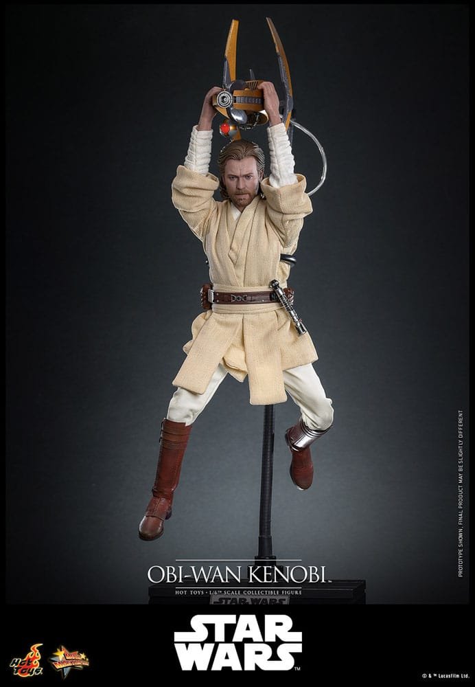 Figura articulada 1/6 de Obi-Wan Kenobi en Star Wars: Episodio II – El ataque de los clones por Hot Toys - Imagen 4