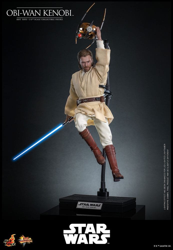 Figura articulada 1/6 de Obi-Wan Kenobi en Star Wars: Episodio II – El ataque de los clones por Hot Toys - Imagen 9