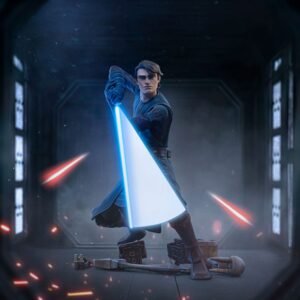 Estatua Art Scale Deluxe 1/10 de Anakin Skywalker en Star Wars: The Clone Wars por Iron Studios - Imagen 7