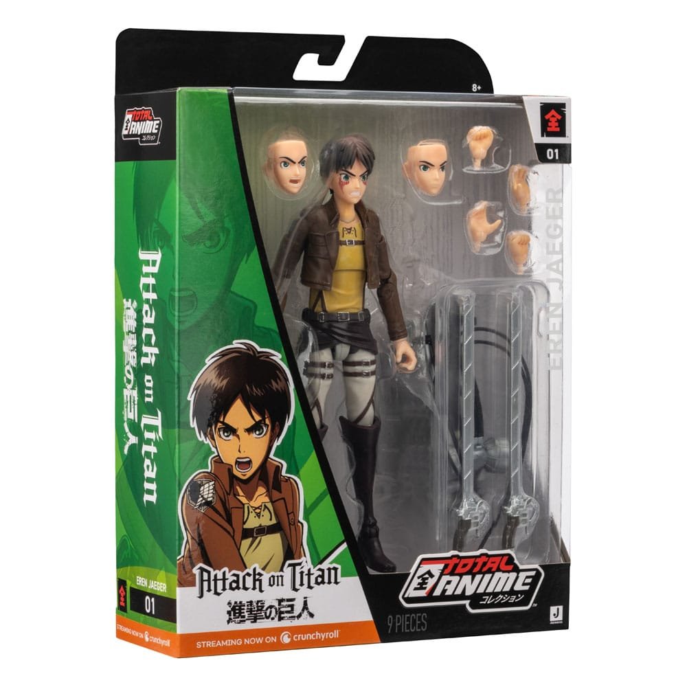 Figura Total Anime de Eren Jaeger en Ataque a los Titanes por Jazwares - Imagen 2