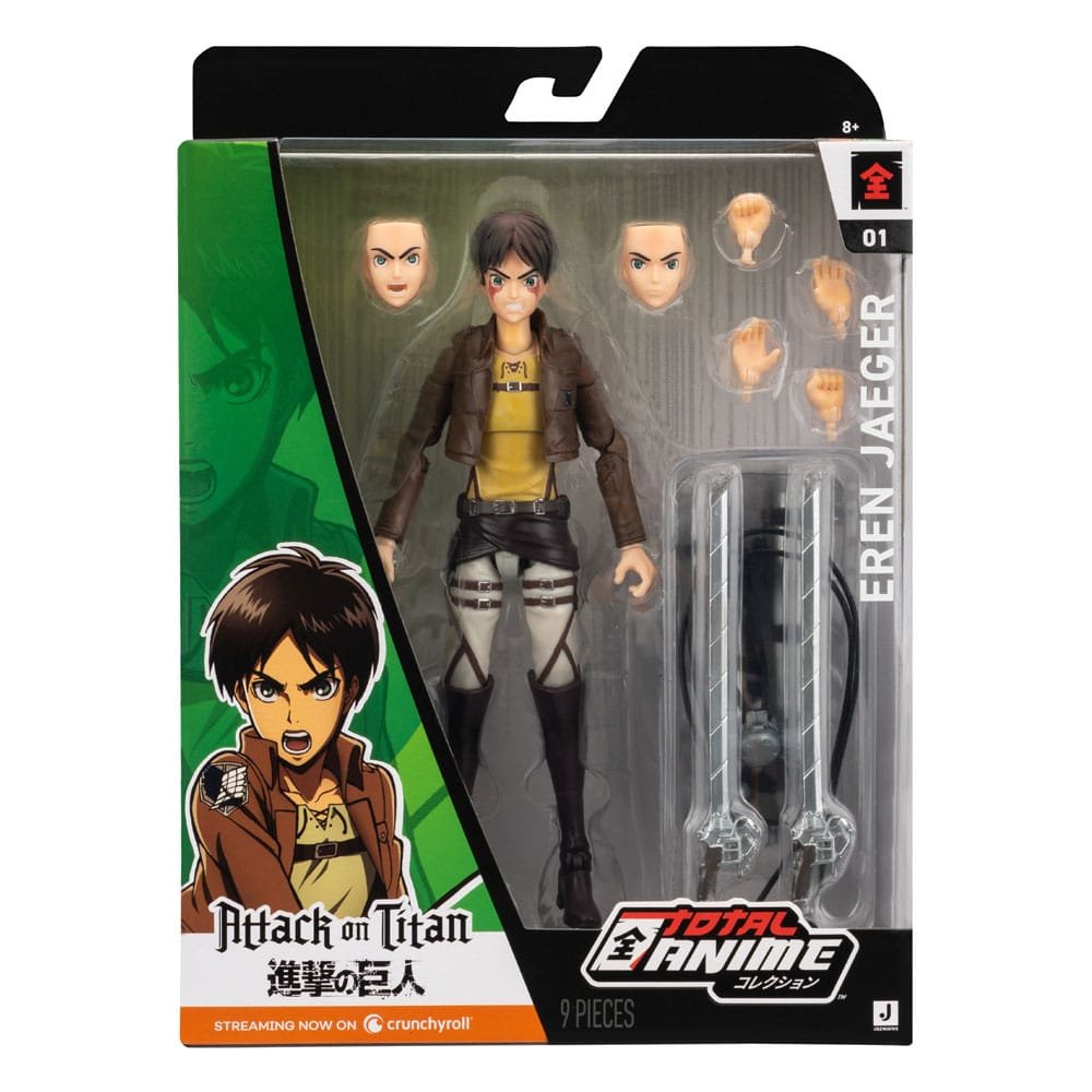Figura Total Anime de Eren Jaeger en Ataque a los Titanes por Jazwares - Imagen 4