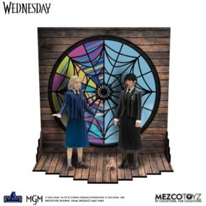 Set de figuras articuladas 5 Points de Wednesday y Enid en Wednesday por Mezco Toys - Imagen 2