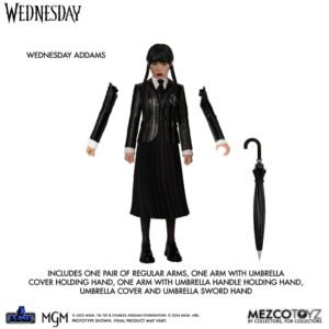 Set de figuras articuladas 5 Points de Wednesday y Enid en Wednesday por Mezco Toys - Imagen 4