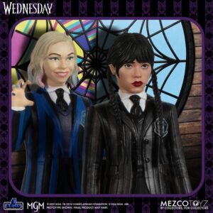 Set de figuras articuladas 5 Points de Wednesday y Enid en Wednesday por Mezco Toys - Imagen 7