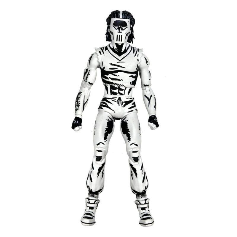 Figura articulada de Casey Jones en blanco y negro en Las Tortugas Ninja por NECA