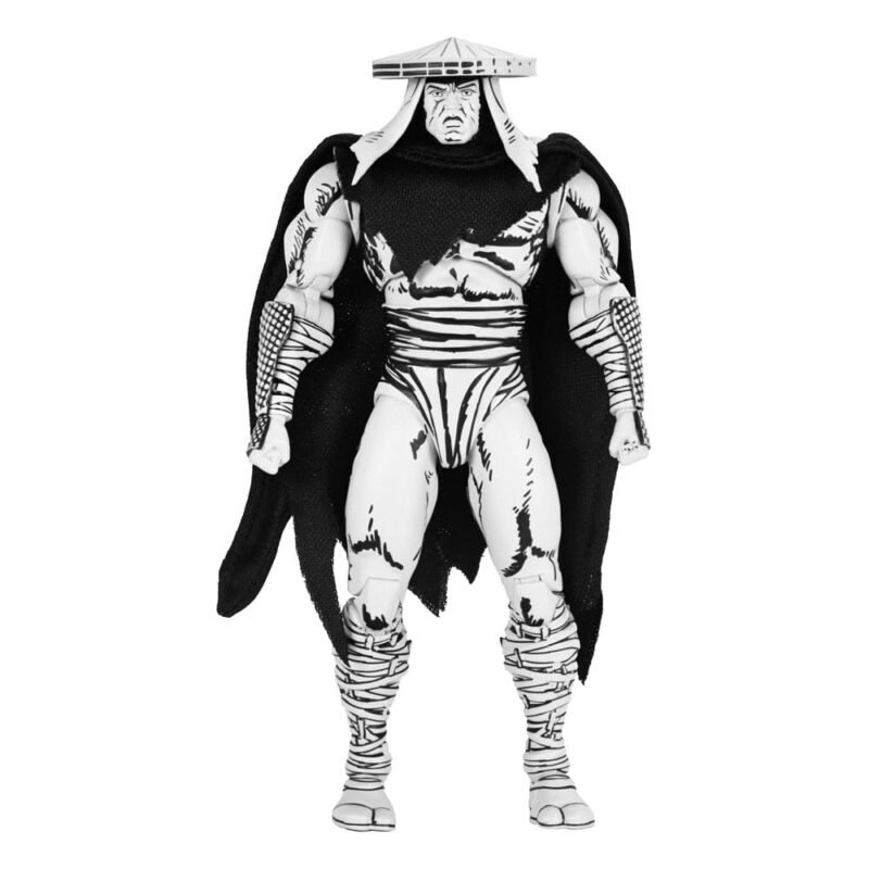 Figura articulada del Asesino del Clan del Pie en blanco y negro en Las Tortugas Ninja por NECA