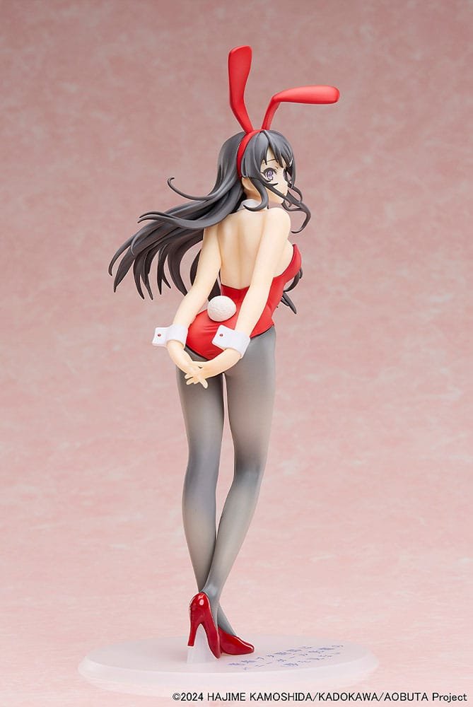 Estatua PVC 1/7 de Mai Sakurajima Red Bunny Girl Ver. en Rascal Does Not Dream of Bunny Girl Senpai por Aniplex - Imagen 3