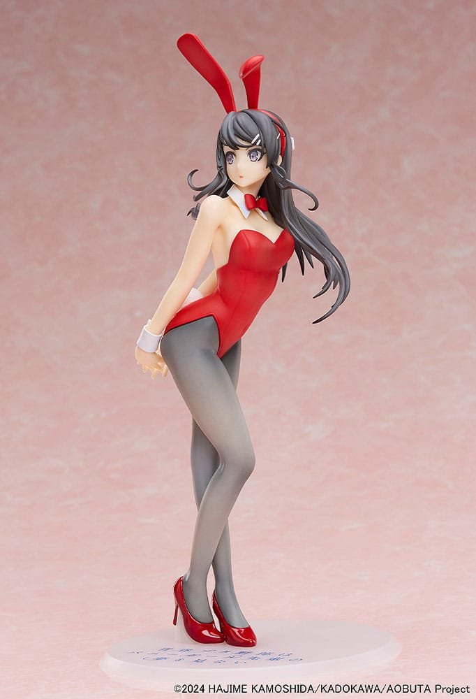 Estatua PVC 1/7 de Mai Sakurajima Red Bunny Girl Ver. en Rascal Does Not Dream of Bunny Girl Senpai por Aniplex - Imagen 4