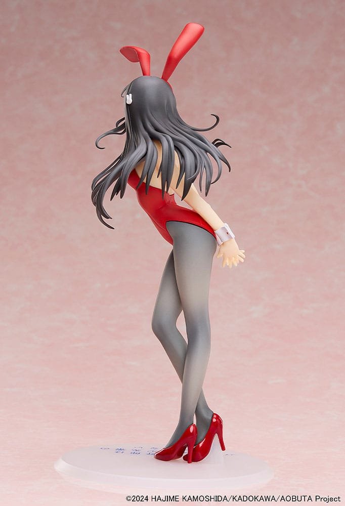 Estatua PVC 1/7 de Mai Sakurajima Red Bunny Girl Ver. en Rascal Does Not Dream of Bunny Girl Senpai por Aniplex - Imagen 5