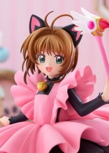 Estatua Pop Up Parade L Size de Sakura Kinomoto Black Cat Costume Ver. en Cardcaptor Sakura por Good Smile Company - Imagen 3