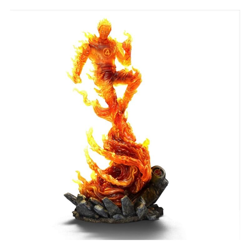 Estatua Art Scale 1/10 de La Antorcha Humana en Los 4 Fantásticos por Iron Studios