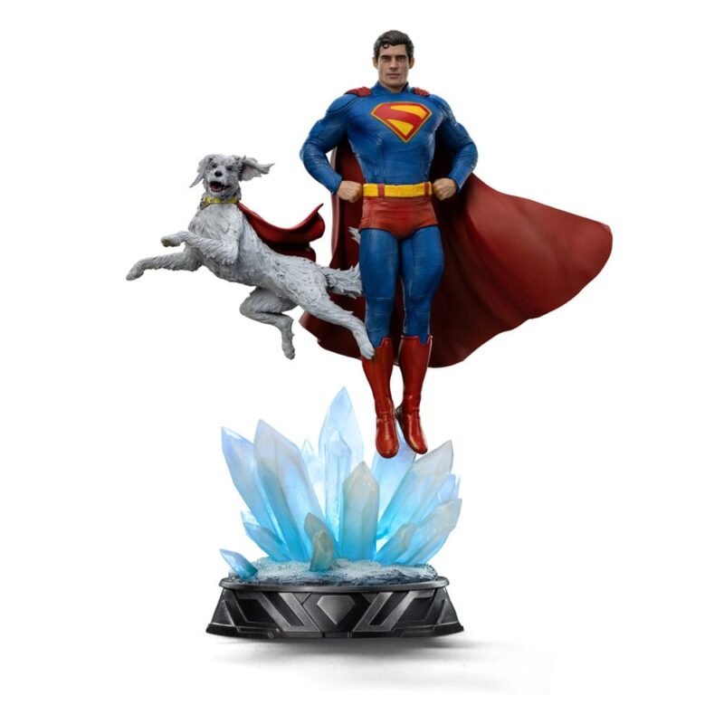 Estatua Art Scale 1/10 de Superman y Krypto en Superman Legacy por Iron Studios