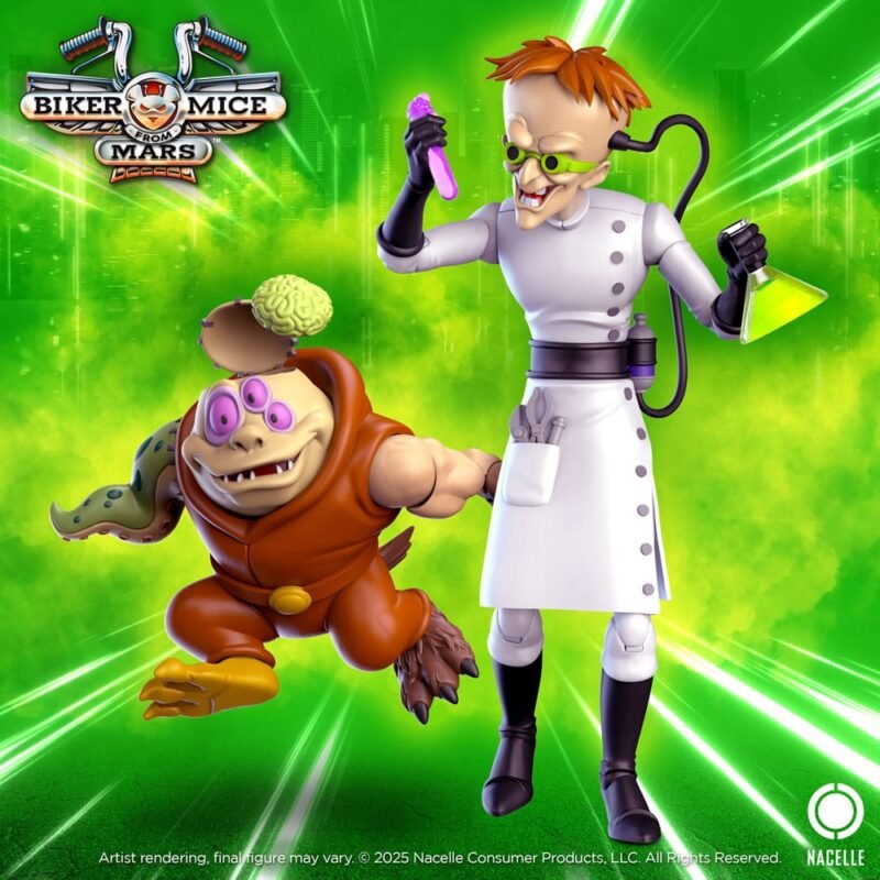Figura de Karbunkle y Fred the Mutant en Los Motorratones de Marte por Nacelle Consumer Products