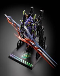 Figura Metal Build Diecast de EVA-01 con la Lanza de Gaius en Evangelion por Bandai Tamashii Nations - Imagen 2