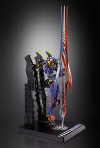 Figura Metal Build Diecast de EVA-01 con la Lanza de Gaius en Evangelion por Bandai Tamashii Nations - Imagen 4