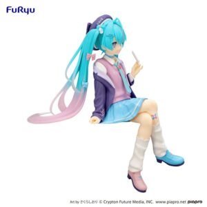 Estatua Noodle Stopper Love Blazer Navy Color Ver. de Hatsune Miku por Furyu - Imagen 3