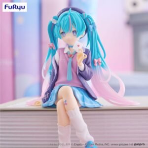 Estatua Noodle Stopper Love Blazer Navy Color Ver. de Hatsune Miku por Furyu - Imagen 4
