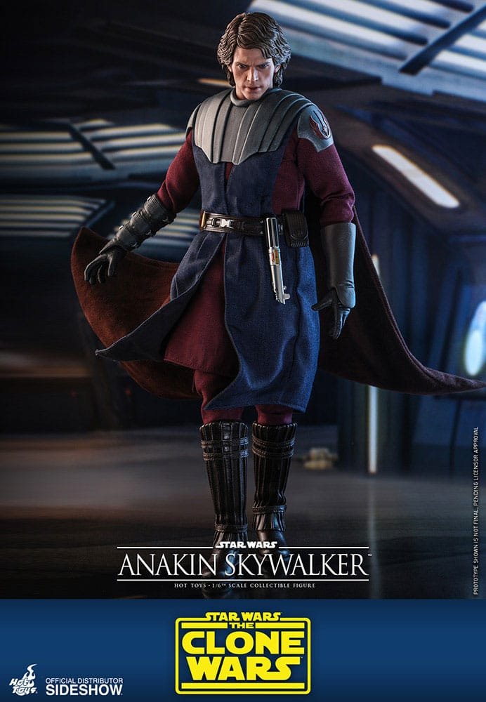 Figura Diecast a escala 1/6 de Anakin Skywalker en Star Wars The Clone Wars por Hot Toys