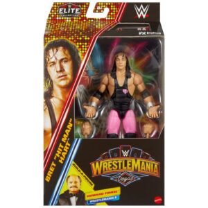 Figura WrestleMania Elite Collection de Bret Hit Man Hart en WWE por Mattel - Imagen 2