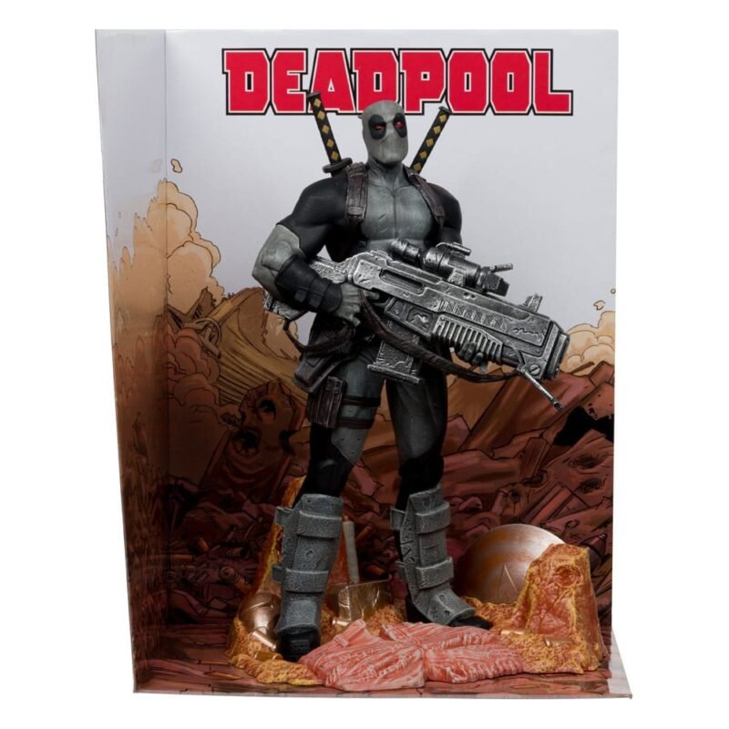 Estatua 1/6 de Deadpool Grey Suit Chase en Marvel Collection por McFarlane Toys
