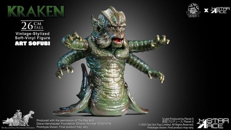 Estatua Soft Vinyl Vintage Style de The Kraken en Ray Harryhausen por Star Ace Toys