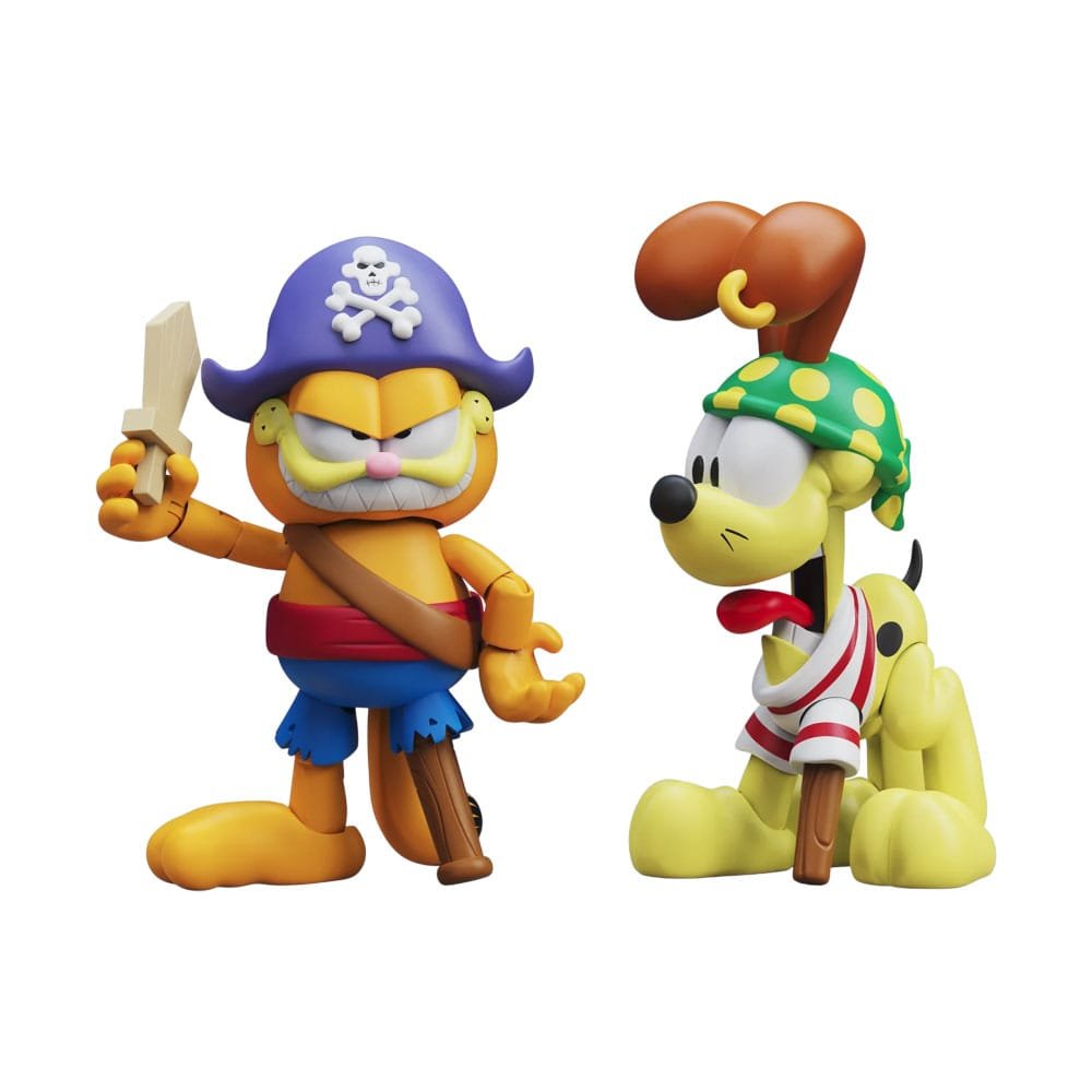 Pack de 2 Figuras de Pirate Garfield and Pirate Odie en Garfield por Boss Fight Studio