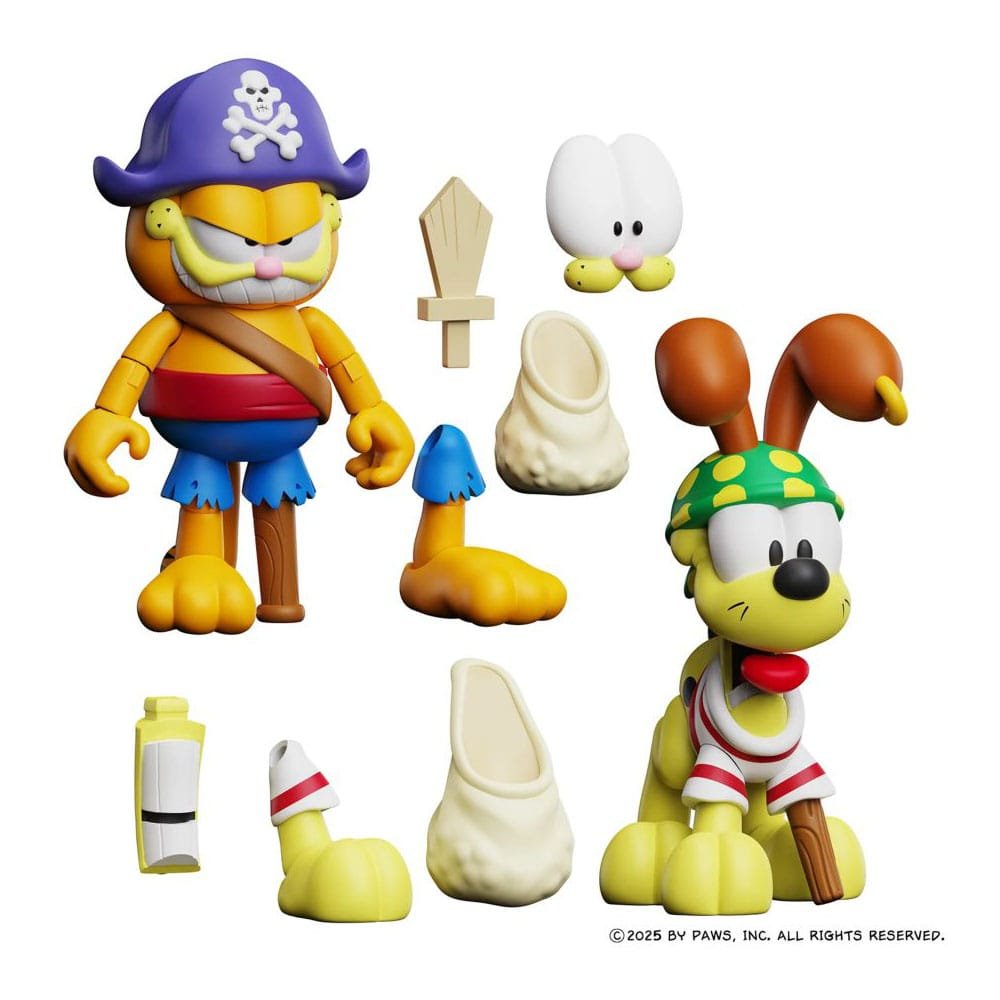 Pack de 2 Figuras de Pirate Garfield and Pirate Odie en Garfield por Boss Fight Studio - Imagen 5