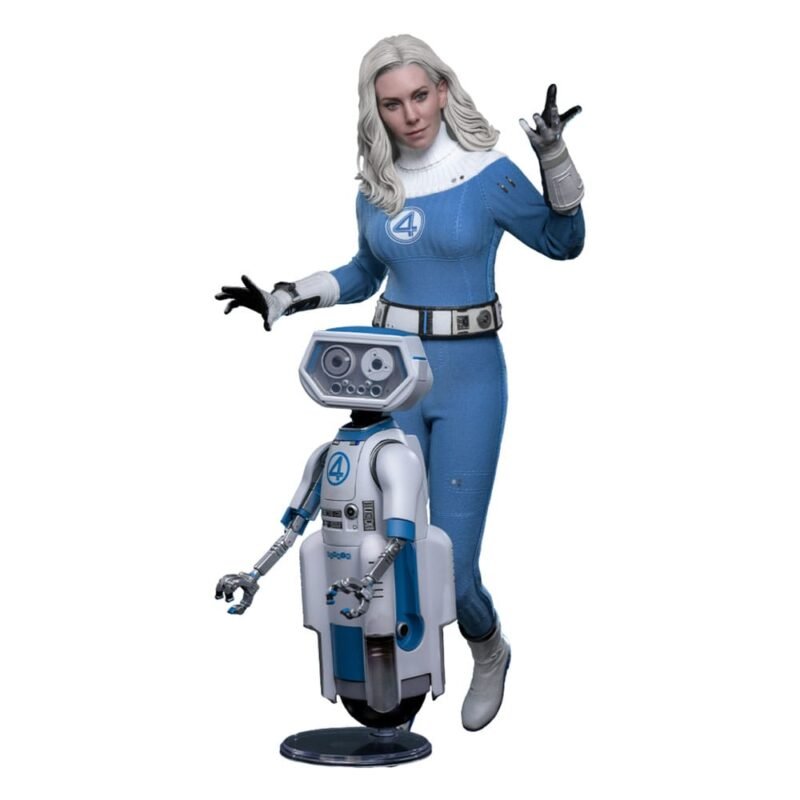 Pack de 2 Figuras Movie Masterpiece 1/6 de Mujer Invisible y H.E.R.B.I.E. en Los Cuatro Fantásticos: primeros pasos por Hot Toys